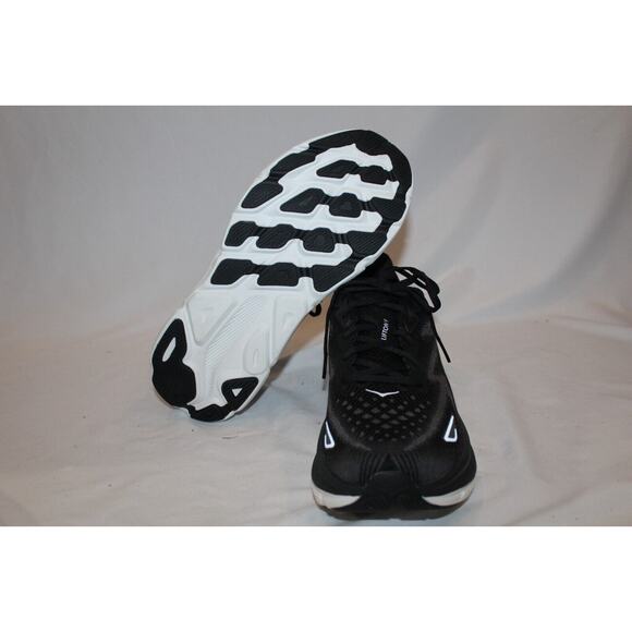 NIB HOKA ONE ONE‎ MEN'S CLIFTON 9 BWHT BLACK WHITE RUNNING SNEAKERS - Picture 7 of 7